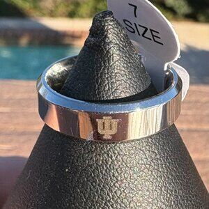 Indiana University Hoosiers Women's Stainless Steel Ring 6mm